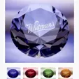 J. Charles Diamond Optic Crystal Paperweight
