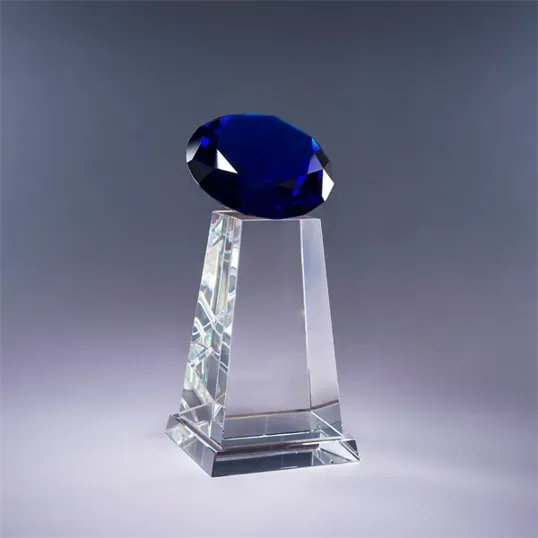 Diamond Spire Optic Crystal Award — view 3