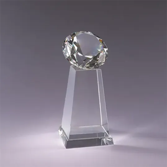 Diamond Spire Optic Crystal Award — view 5
