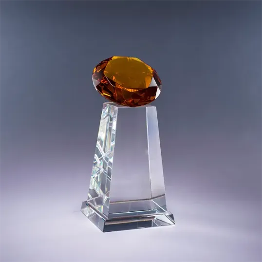 Diamond Spire Optic Crystal Award — view 10