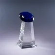 Diamond Spire Optic Crystal Award — view 3