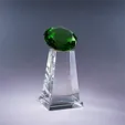 Diamond Spire Optic Crystal Award — view 7