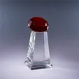 Diamond Spire Optic Crystal Award — view 9