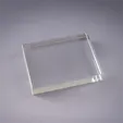 Rectangle Crystal Paperweight, 3" x 4" Optic Crystal — view 3