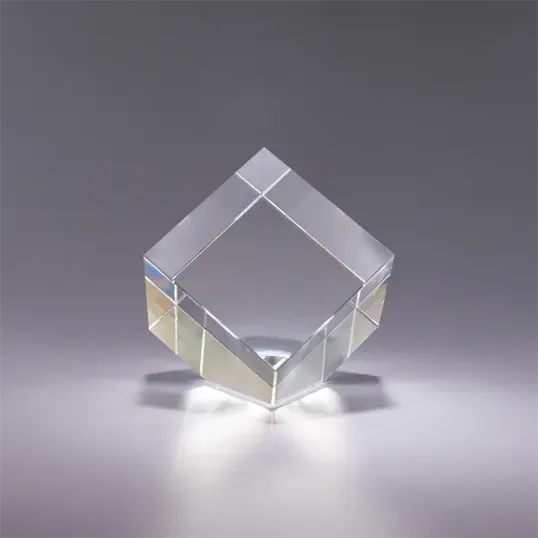 Plaza Crystal Paperweight, 3 x 3 Inches — view 2