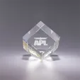 Plaza Crystal Paperweight, 3 x 3 Inches