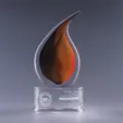 Flare Art Glass Crystal Award