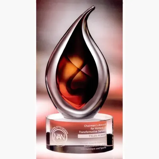 J. Charles Large Flare Art Glass Award