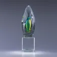 Elation Art Glass Crystal Award