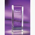 Collaborate Optic Crystal Award, 8 x 3 x 1.75 Inches