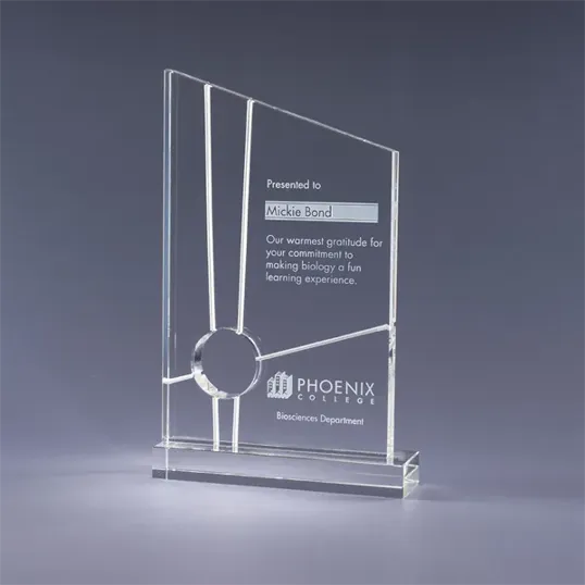 Interchange Optic Crystal Award, 9.75" x 6" x 1.75"