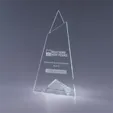 Skyward Crystal Award with Triangular Base — view 2