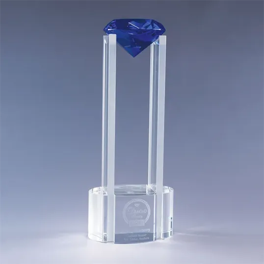 Sky Diamond Optic Crystal Award, 14" — view 4