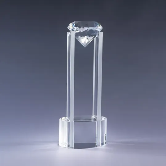 Sky Diamond Optic Crystal Award, 14" — view 5