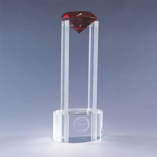 Sky Diamond Optic Crystal Award, 14" — view 10