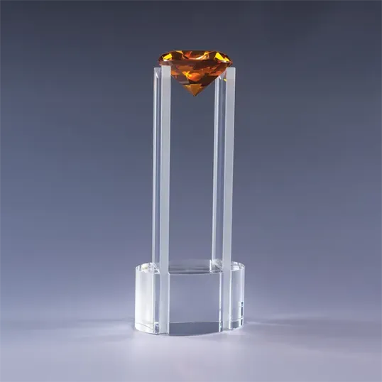 Sky Diamond Optic Crystal Award, 14" — view 11
