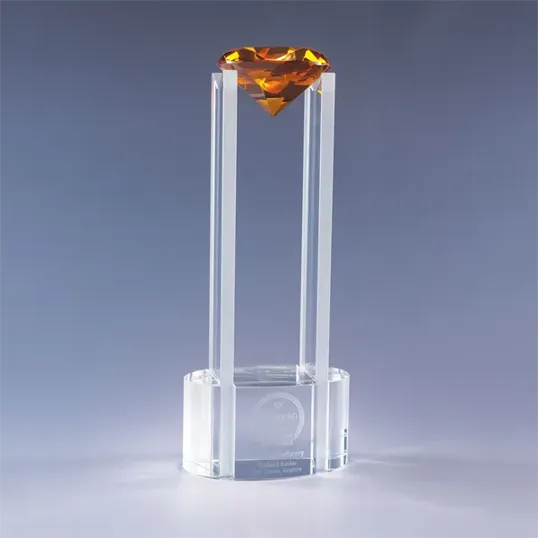 Sky Diamond Optic Crystal Award, 14"