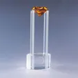 Sky Diamond Optic Crystal Award, 14"