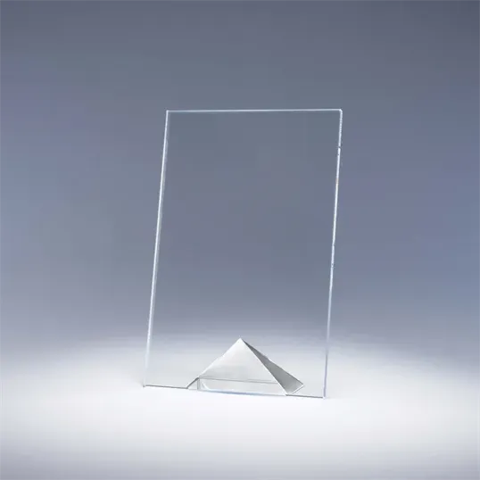 Paramount Starphire Crystal Tablet Award with Pyramid Base — view 2