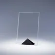 Paramount Starphire Crystal Tablet Award with Pyramid Base — view 3