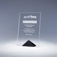 Paramount Starphire Crystal Tablet Award with Pyramid Base — view 7