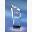 Steadfast Optic Crystal Award with Chrome Base