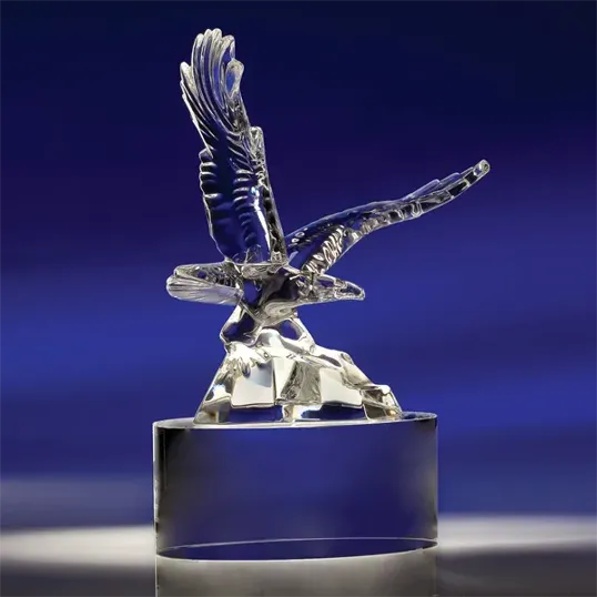 Soaring Eagle 24% Lead Crystal Award — view 3