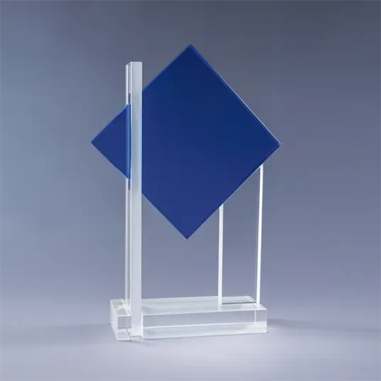 Blue Ultra Optic Crystal Award — view 3