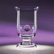 Narrative Hand-Blown Crystal Golf Cup Award — view 3
