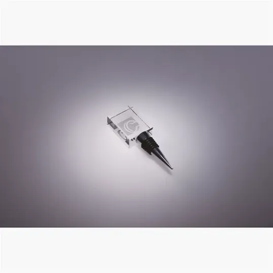 Simplicity Optic Crystal & Chrome Wine Stopper