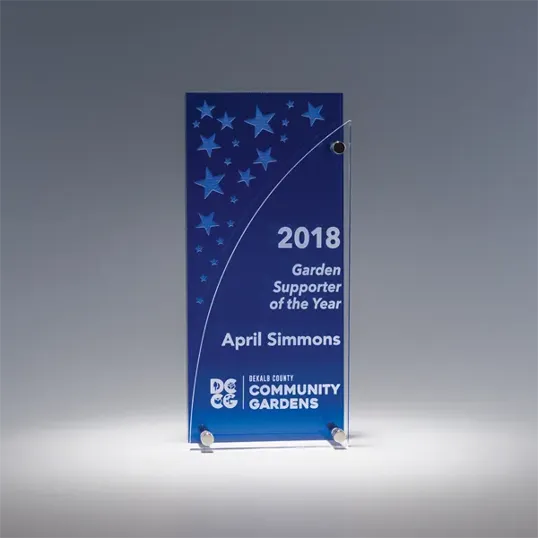 Fenestra Acrylic Award, 8" x 3.5" x 1.75"