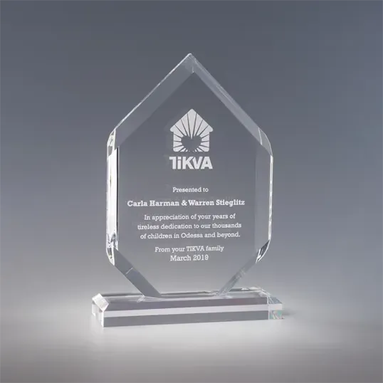 Elemental Clear Acrylic Award, 8.75" x 6" x 2"