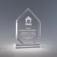 Elemental Clear Acrylic Award, 8.75" x 6" x 2"