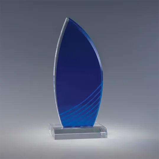 Flamma Blu Acrylic Award, 9" x 4" x 2" — view 3