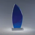 Flamma Blu Acrylic Award, 9" x 4" x 2" — view 3