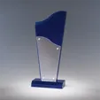 Even Flow Acrylic Award, 9.5" x 4" x 2" — view 3