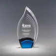 Spark Acrylic Award with Cobalt Blue and Black Accents