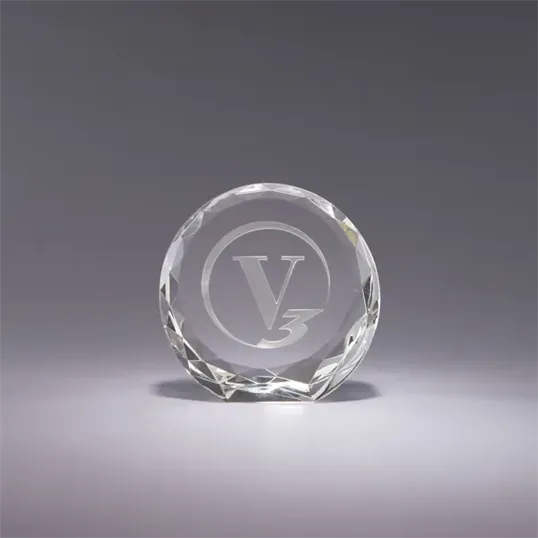 Illuminae Optic Crystal Paperweight