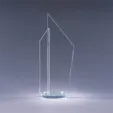 Crystal Award with Side Accent — view 2
