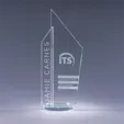 Crystal Award with Side Accent — view 4