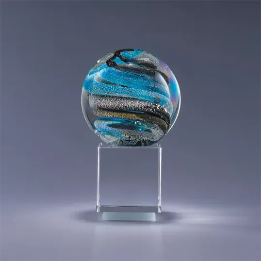 Helix Art Glass Crystal Award — view 3