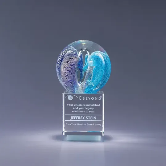 Intrigue Art Glass Crystal Award
