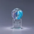 Intrigue Art Glass Crystal Award