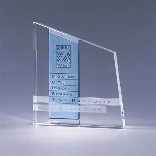 Chroma Optic Crystal Award, 7.25 x 6.25 Inch — view 4