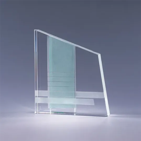Chroma Optic Crystal Award, 7.25 x 6.25 Inch — view 5