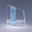 Chroma Optic Crystal Award, 7.25 x 6.25 Inch — view 4