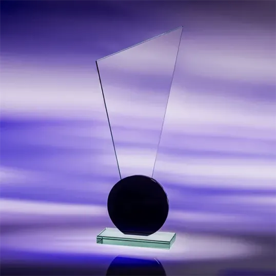 Exclaim Jade & Optic Crystal Award — view 2