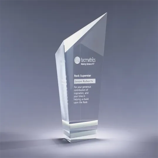 Pristine Optic Crystal Award, Two Sizes