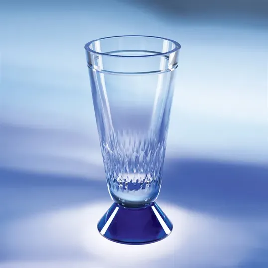 Expressions Hand-Blown Crystal Vase with Petal Cuts — view 6