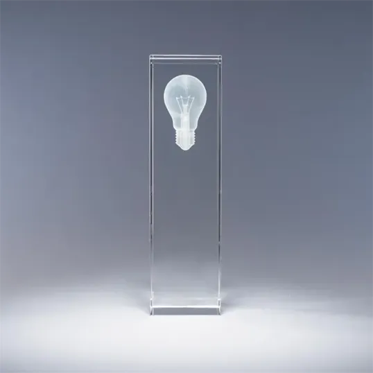 Luminosity Optical Crystal Award, 10" Column — view 2